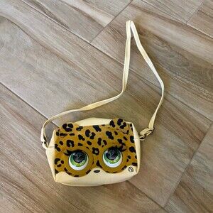 Purse Pets Leoluxe Leopard Interactive Crossbody Purse Bag Moving Eyes